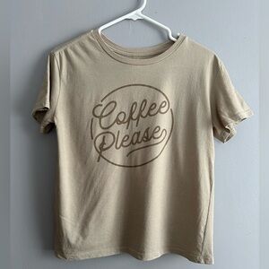 Women’s ‘Coffee Please’ Graphic Tee - Medium